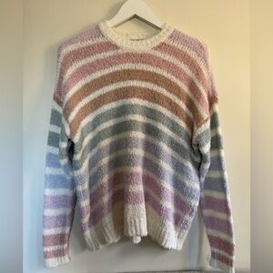 Show Me Your MuMu Pastel Striped Sweater NWT